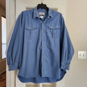 Vintage Moose Creek Men's Cotton Heavy Duty Thick Work Shirt XXL